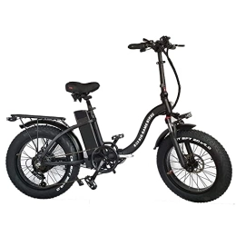 JARONOON Bici elettriches 20 pollici pieghevole bicicletta elettrica, 48V 24Ah E-bike con chilometraggio lunga resistenza, velocità veloce Mountain Bike, fanale posteriore con segnale di svolta (48V 17A)