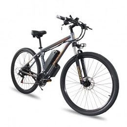 KETELES Bici 26” / 29‘’ Bicicletta Elettrica E-Mountain Bike, 18A / 23A 48V Batteria Removibile, City Bike a Pedalata Assistita Unisex Adulto (29''23A, Grigio)