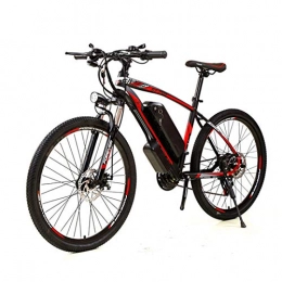 A Store 4 Home Bicicletta Elettrica per Adulti 350 W 48V 10Ah, Mountain Bike elettrica da 26'', con Batteria agli ioni di Litio Rimovibile, Nero Rosso