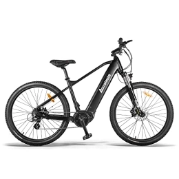 Accolmile Bici elettriches Accolmile Electric Mountain Bike 36V250W Mid Drive Torque Sensor Motor 27.5" Electric Bicycle with Hidden 36V 15Ah E-bike Battery, Beach Mountain E-bike with Shimano 8 Speed Gears MTB for Adult-Black