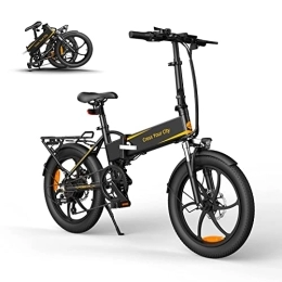 A Dece Oasis Bici ADO A20 XE - Bicicletta elettrica pieghevole per adulti, 20 pollici, motore da 250 W, batteria da 36 V / 10, 4 Ah, 25 km / h, bicicletta elettrica per uomo e donna, con telaio posteriore montato