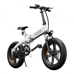 ADO Bici ADO A20F - Fat Tire Bicicletta Elettrica Pieghevole, per Uomo e Donna, 20 x 4, 0 Pollici, 250 W, con Batteria Rimovibile da 36 V, 10, 4 Ah, 25 km / h, Ebike è adatta per neve, montagna, sabbia