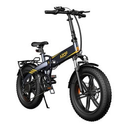 A Dece Oasis Bici elettriches ADO A20F XE Bicicletta elettrica pieghevole | E-Bike | Pedelec - Pneumatico grasso da 20 pollici, batteria da 36 V / 10, 4 Ah / 25 km / h, con telaio posteriore montato