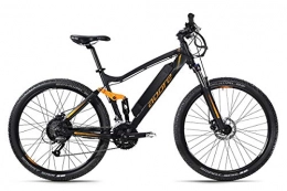 Adore Bici elettriches Adore Xpose - Mountain bike elettrica da 27, 5", in alluminio, 250 Watt, agli ioni di litio, 36 V, 14 Ah, 504 Wh, 27 marce, colore: nero