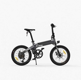 AISHFP Bici elettriches Adulti 20 Pollici Mountain Bike elettrica, Lega di Alluminio 6 velocità Bicicletta elettrica, con Supporto del Telefono Mobile, Supporto di Tazza, Coda Borsa, cappelliera, B