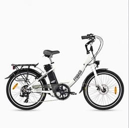 AISHFP Bici Adulti 26inch elettrica Commuter Bike, 400W 36V Batteria al Litio in Lega di Alluminio Retro 7 velocità Bicicletta elettrica, C, 10AH