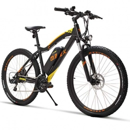 AISHFP Bici elettriches Adulti 27.5 Pollici Mountain Bike Elettrico, Biciclette 48V 13Ah Lithium Battery 400W elettrici, 21 velocità aerospaziale del Grado Lega di Alluminio off-Road Bicicletta elettrica