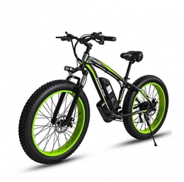 AISHFP Bici Adulti elettrica Mountain Bike, 48V Batteria al Litio in Lega di Alluminio 18, 5 Pollici Cornice Elettrico Neve Biciclette, con Display LCD e Freni Olio, A