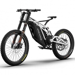 AISHFP Bici elettriches Adulti elettrica Mountain Bike, all-Terrain off-Road Neve Moto Elettriche, Equipaggiato con 60V30AH * -21.700 Li-Batteria Innovazione Cruiser Biciclette, Bianca