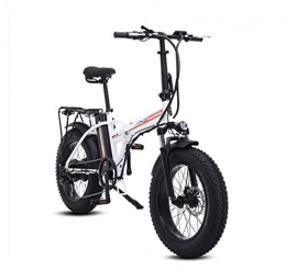AISHFP Bici Adulti Pieghevole Mountain Bike elettrica, 500W 48V Batteria al Litio, in Lega di Alluminio Super Long Crociera capacità Bicicletta elettrica, 20 Pollici Ruote, A
