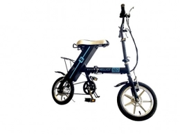 All-Bikes Bici All-Bikes Bicicletta elettrica pieghevole, batteria, motore 250W Brushless, citt, pedalata assistita, v-brake (Blu-Nero)