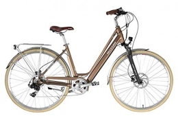 Allegro Invisible City E-Bike Pedelec Bicicletta elettrica da Donna, 28", 48 cm, Bronzo, Modello 2019