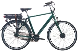 amiGO Bici Amigo E-Vibe S2 - Bicicletta elettrica da uomo, 28", con cambio Shimano a 7 marce, adatta a partire da 175-180 cm, colore: verde