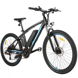 Ancheer Bici elettriches ANCHEER Bici Elettriche per Adulti, Mountain Bike Elettrica 27, 5 '' con 36 V 10 Ah Li-Ion e cambio a 7 / 21 velocità, Ebike E-MTB per Uomini Adulti — AE7 (AE7-blu)