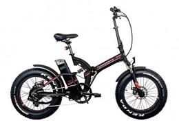 Argento Bici elettriches Argento Bike-Bimax Red, e-bike pieghevole fat, Nero e Rosso, ruote 20''