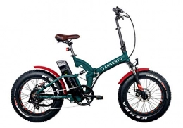 Argento Bici elettriches Argento Fat Foldable, E-Bike Unisex – Adulto, Verde Acqua, M