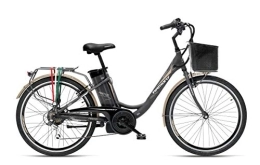 ARMONY Bici elettriches Armony Firenze, Bicicletta Elettrica Unisex Adulto, Grigio, 24
