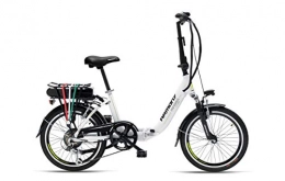 ARMONY Bici elettriches Armony Panarea, Bicicletta Elettrica Unisex Adulto, Bianco, 20"