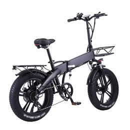 AWJ Bici elettriches AWJ Bici elettrica Pieghevole 750W Bici elettrica Pieghevole per Adulti Leggero Pneumatico Grasso da 20 Pollici Potente Bici elettrica 48V Bicicletta elettrica a Batteria