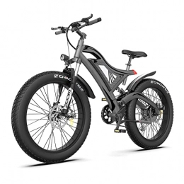 AWJ Bici elettriches AWJ Bici elettriche per Adulti Mountain Bike elettrica 750W 26 Pollici 4.0 Fat Tire Ebike 48V 15Ah Batteria al Litio Beach City Bicicletta elettrica 27MPH
