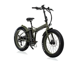 BAD BIKE Bici elettriches BAD BIKE | BIG BAD 250W - Made in Italy - E-Bike Bici Elettrica Pedalata Assistita per Adulto Unisex - Batteria Rimovibile al Litio - Bicicletta per Città e Strade di Campagna (Verde Militare)