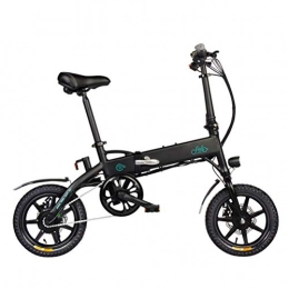 barsku Bici elettriche FIID0 D1, Bici elettrica Leggera Pieghevole 250W 36V con ghiaione LCD da 14 Pollici per Ragazzi e Adulti
