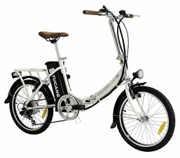 Marnaula Bici BASIC PRO - Perfetta Per i Principianti In Biciclette Elettriche - Display LED con 3 livelli di assistenza - Corona da 52 denti (BIANCO)