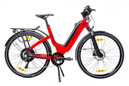 BESV Bici BESV JS1 - Bicicletta elettrica da donna, 28 pollici, cambio Shimano XT a 10 marce, colore: rosso Magura