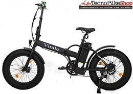 Tecnobike Shop Bici Bici Bicicletta Elettrica Pieghevole Folding Vitale 250W 36V 10Ah Telaio Dritto Fat Bike eBike