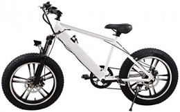 Capacity Bici Bici da neve elettrica, Adulti Mountain Bike elettrica, 250W Motore 20 pollici 4.0 Ampia pneumatico Snowmobile Battery Rimovibile Batteria Dual Dop Fr.