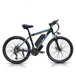 HFRYPShop Bici elettriches Bici Elettrica 1000W, 26-Zoll e-MTB con Batteria Rimovibile 48V 13Ah, Shimano Cambio a 21 Velocità, Massima Velocità:45km / h, 3 - Modalità di Guida - Spedita dalla Polonia, blue