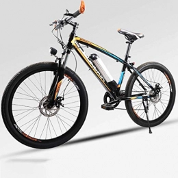 LLLQQQ Bici elettriches Bici elettrica, 26" Mountain Bike per Adulti, all Terrain Biciclette, 30 km / H Safe Speed ?100 km Endurance Rimovibile agli ioni di Litio, Smart-Bici, Orange a1