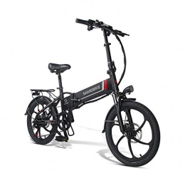 Generic Bici elettriches Bici elettrica 350W 48V 10.4AH Batteria al litio con telecomando Bicicletta elettrica pieghevole 20 pollici 20LVXD30 per adulti