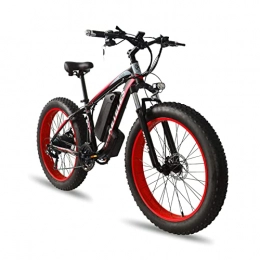 Zgsalvation Bici Bici elettrica 48V / 15AH 26" Ebike con pneumatico grasso, batteria rimovibile, durata della batteria 55 km Capacità di carico 150 kg Mountain bike elettriche