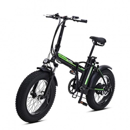 cuzona Bici elettriches Bici elettrica 500W 4 0 Fat Bike Bici elettrica Beach Cruiser Bici Booster Bicicletta Pieghevole Batteria al Litio 48v 15AH