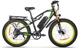 RICH BIT Bici elettriches Bici elettrica da 26 pollici * 4.0 Pneumatico a grasso Bicicletta da neve per uomo 48 V * 17ah LG / Panasonic Li-Battery Mountain bike(Green)