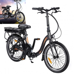 CM67 Bici Bici elettrica Guidare a una velocità massima di 25 km / h Biciclette elettriche Capacità della batteria agli ioni di litio (AH) 10AH Bike Misura pneumatici 20 pollici, nero