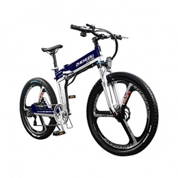 LOO LA Bici elettriches Bici elettrica Mountain Bike in Carbonio e-Bike Bici a pedalata assistita E-MTB pedelec con Shimano 7 Marce e Rimovibile Batteria Li-Ion 48V 10Ah Hydraulic Disc Brake System, Blu
