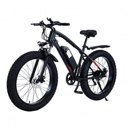 Electric oven Bici elettriches Bici elettrica per Adulti 25MPH Fat Tire 48V 14.5Ah 750W Mountain Bike Bike 26"4.0 Fat Tires E-Bike (Colore : Nero)