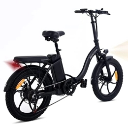 Bici Elettrica Pieghevole, 20'' 3.0 Fat Bike Elettrica, Motore 3 Velocità da 250W e Batteria al litio 48V/10Ah, Shimano 7-velocità Freni a Disco, Bici Elettrica a Pedalata Assistita Unisex Adulto
