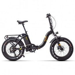 FJNS Bici Bici elettrica Pieghevole 48V 13Ah per mountain bike con batteria rimovibile e display LCD, bici elettrica pieghevole da 20 pollici 4.0 bici da spiaggia allargata ebike 25-40km / h - 400W, Picture2