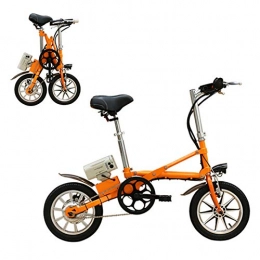 Pc-ltt Bici elettriches Bici Elettrica Pieghevole con 250W Motore e 36V8Ah Batteria al Litio, 14 Pollici E-Bike Adulti Bicicletta da Acciaio al Carbonio per Pendolarismo in Città