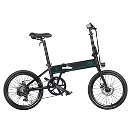AZUNX Bici elettriches Bici Elettrica Pieghevole E-Bike a 3 velocità Lega di Alluminio 10. 4Ah 36V 250W 20 Pollici Pneumatici per Adulti - Nero