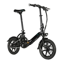 Fiido Bici Bici elettrica pieghevole FIIDO D3 PRO, bici elettrica a 3 velocità in lega di alluminio ad alta resistenza per equitazione all'aperto per adulti, motoriduttore brushless 36V 250W (Black)