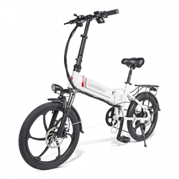 Fdsalvation Bici Bici elettrica pieghevole intelligente 48v / 350w / 20 pollici / 35 km / h E-Bike, bici elettriche per adulti Shell in lega di alluminio Bici elettrica leggera per pendolari Bici elettrica