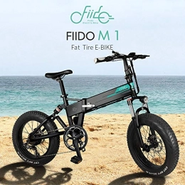 Phaewo Bici Bici elettriche Mountain, bicicletta elettrica pieghevole in alluminio a 7 velocit da 20x4 pollici 250W con pneumatici grassi, assistenza elettrica (50 miglia), con batteria rimovibile e display LCD