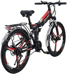 min min Bici Bici, Smart Bike Electric per Adulti 26 '' E-Bike 300W 48 V 10Ah Batteria agli ioni di Litio Biciclette da Montagna elettrica Mountain