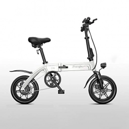 DODOBD Bici elettriches Bicicleta Electrica Pieghevole, Bici Elettriche da 14 Pollici - Materiale in Lega di Alluminio Aeronautico Motore da 20 mph 250 W - Campo di Guida 36V6A di 60 Km