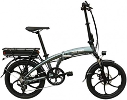 HCMNME Bici elettriches Bicicletta cruiser elettrica pieghevole Bici da neve elettrica, bicicletta elettrica 26 pollici pieghevole bicicletta elettrica pieghevole grande capacità batteria agli ioni di litio (48V 350W 10.4a)