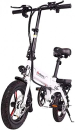 HCMNME Bici elettriches Bicicletta cruiser elettrica pieghevole Bici da neve elettrica, biciclette elettriche veloci per adulti leggero in lega di magnesio materiale pieghevole portatile facile da conservare e-bike 36V batte